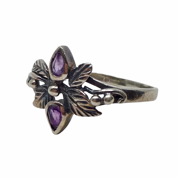 Vintage Sterling Amethyst Ring